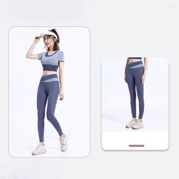 Active Pants Stretchy Sport Trousers Cross Ankle Length Patchwork Lady Yoga Butt-lifted Women Female Clothes