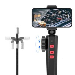 Other Electronics 1080P Auto Repair Borescope Endoscope Camera for Car 6MM 8 5MM 180 Degree Steering Inspection With 8 LED Carring Bag IP67 230712
