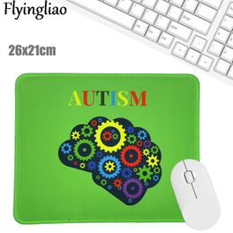 Autistic brain Fashion Nordic Style Mousepad for Laptop Computer Desk Mat Mouse Wrist Rests Table Mat Office Desk Accessories