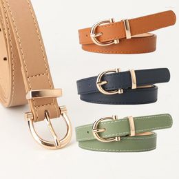 Belts ZLY 2023 Fashion Belt Women Colourful PU Leather Material Alloy Metal Pin Buckle Designer Versatile Jeans Casual