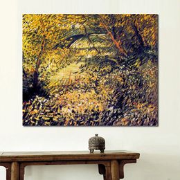 Banks of The Seine in The Spring Hand Painted Vincent Van Gogh Canvas Art Impressionist Landscape Painting for Modern Home Decor