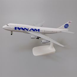 Aircraft Modle 20cm Alloy Metal USA Air Pan American PAN AM Boeing 747 B747 Russian Lufthansa Diecast Aeroplane Model Plane Aircraft Collections 230712