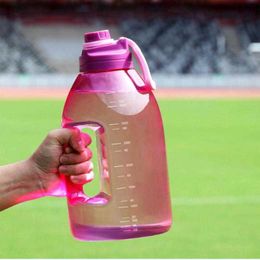 water bottle 1 Gallon Reminder Waterbottle Item Fitness Big Bottles Sport Gym Portable Outdoor Large Capacity Water Bottle