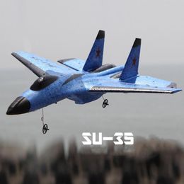 Diecast Model car Fx620 Remote Control Glider Fixed Wing Su35 Fighter Jet Children Aircraft Model Toys For Birthday Gifts Aviao Controle Remoto 230711