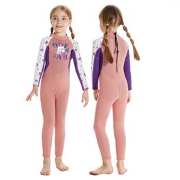 Women's Swimwear Kids Wetsuit For Girls Toddlers Youth Neoprene Wet Suit Thermal Full Body Swimsuit Keep Warm Diving Surfing Snorkel