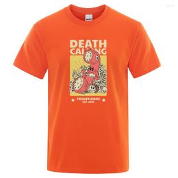 Men's T Shirts Dead Calling Est.1855 Clothing Male Fashion Breathable Tshirt Hip Hop Loose T-Shirts Casual Cotton Tops Men