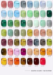 Nail Polish 15ml Summer Pudding Gel Transparent Jelly Top Coat Soak Off UV Art Varnish Semi Permanent 230712