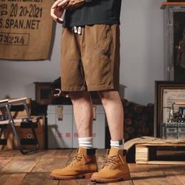 Men's Shorts Cargo Pants Summer Thin American Fashion Loose Straight Casual Breathable