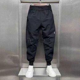 Men's Pants Pantalones Hombre Spring Summer New Solid Color Harun Pants Men's Baggy Bundle Foot Pants Casual Pants Allmatch Black Trousers J230712