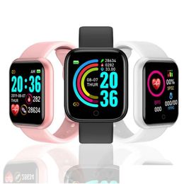 Smart Watches Y68 Watch Colour Sn Step Counting Mti Sport Mode Mes Reminder Pography Music Remote Control Band Drop Delivery Cell Pho Dhhro