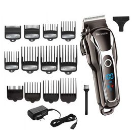 Hair Trimmer TURBO barber hair clipper professional men hair trimmer LCD electric hair cutting machine salon tool haircut cord cordless