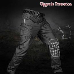 Men's Pants City Military Tactical Pants Men SWAT Combat Army Trousers Many Pockets Waterproof Wear Resistant Casual Cargo Pants Men Clothes J230712