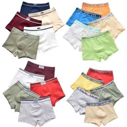 Panties 5PC Pack Children Underwear Boys Cotton Boxer Boy Shorts Baby Kids 2 16Years 230711