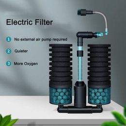 Filtration Heating Electric Aquarium Philtre for Fish Tank Air Pump Skimmer Biochemical Sponge Bio 230711