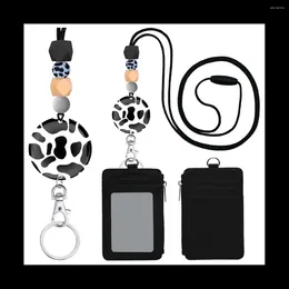 Jewellery Pouches Cow Print Lanyards For Id Badges And Keys Cute Badge Holder With Lanyard Women Teacher