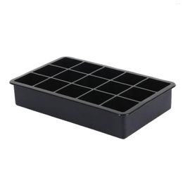 Baking Moulds 15 Big Ice Tray Mould Large Food Grade Silicone Square Cube DIY Box Maker