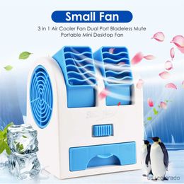 Electric Fans Air Cooler Mini Fan Air Conditioning Humidifier Purifier Cooling Fans for Home Office Usb Powered Portable Quiet Electric Fan R230712