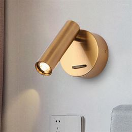 Wall Lamp Modern Adjustable El Bedroom Reading Light Home Stairs Living Room Sofa Background Spotlight Sconce