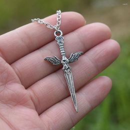 Pendant Necklaces SanLan 1pcs Eagle Sword Necklace Dagger Knife Jewellery