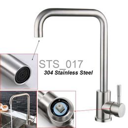 Kitchen Faucets 2 in 1 Cold Hot Water Faucet 360 Flexible 304 Stainless Steel Kitchen Mixer Sink Head Sprayer Single Hole Spout Tap Brushred x0712