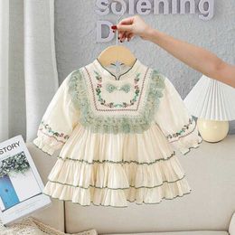 Girl's Dresses Baby Clothing Spanish Vintage Turkey Lace Embroidery Design Infant Easter Eid Princess Gilr Lolita Dress A2441HKD230712