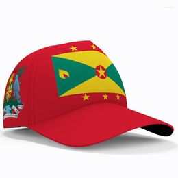 Ball Caps Grenada Baseball Free 3d Custom Made Name Number Team Logo Gd Hat Grd Country Of Spices Travel English Nation Flag Headgear