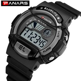 Watches Mens Luxury Waterproof Sports Digital Watches For Men LED Alarm Electronic Clock Military Wristwatch Boys Reloj Hombre