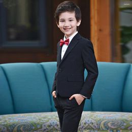 Men's Suits Handsome Blazer Kid's Green Prom Wedding Boy Children Clothing Set Cute Formal Suit 2Pcs (Jacket Pants)