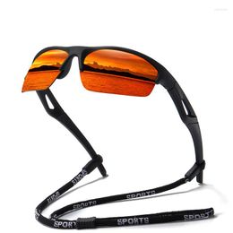 Sunglasses Fashion Polarised Sports Half-frame Cycling Outdoor Eyeware Men And Women Color-changing Night Vision Glasses