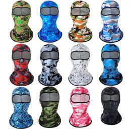 Scarves Outdoor Camouflage Balaclava Face Mask Scarf Motorcycle Sun Protection Dustproof Headgear Windproof Tactical Cycling