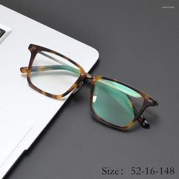 Sunglasses Frames Vintage Myopia Sphere Optical Eyeglass Frame Ultralight Titanium Acetate Classical Square Type IP Plating Women Man High