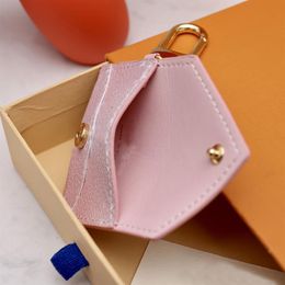 Designer Keychains Mini Zippy Wallet Coin Purse Bag Pendant Charm Girls Cars Keyrings Chains Holder Fashion Women Key Ring272K