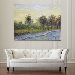 Way in The Voyer D Argenson Park in Asnieres Vincent Van Gogh Painting Handmade Oil Landscape Canvas Art High Quality