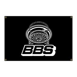 Banner Flags 3Jflag 90x150cm BBS Flag Polyester Printed Racing Car Banner For Decor 230712