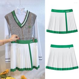 Gym Clothing 2023 Women's Golf Shorts Fashion Skirt Pleated Outdoor Sport Lace Design