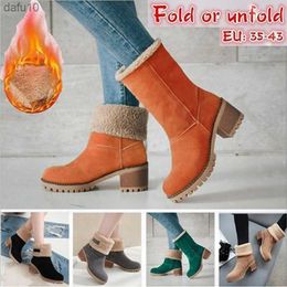 Women Winter Fur Warm Snow Boots Ladies Warm Wool booties Ankle Boot Comfortable Shoes Plus Size 35-43 Casual Women Mid Boots L230704