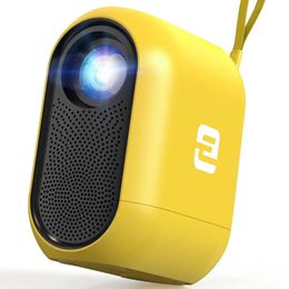 Mini Projector, ETOE D1 EVO Android 9.0 Projector, Video Projector With ESPN, Prime Video, 5G Wi-Fi & BT, Keystone Correction, Compatible With IOS/Android/Windows/USB/HDMI