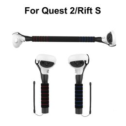 VR AR Accessorise For Meta Oculus Quest 2 Accessories VR Controllers Long Stick Handle Dual Lightsaber Compatible with Beat Sabre for Quest Rift S 230712