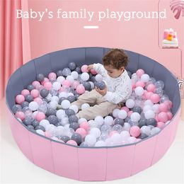 Baby Rail Ball Pool Fence Baby Foldable Indoor Outdoor Playpen Play Toy Ball Pit for Kids Infants Pink Gray 230712