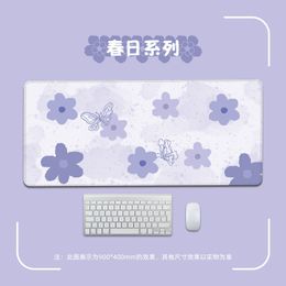 XXL Gaming Mouse Pad Large Anime Pink Mousepad Gamer Cute Kawaii Rubber Otaku Locking Edge Big Fashion Laptop Notebook Desk Mat