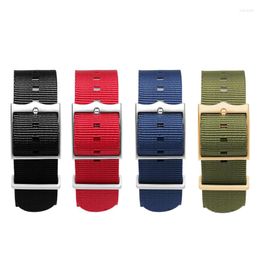 Watch Bands 20mm 22mm Premium-Grade Watchband Nylon Replacement For Strap Adjustable Bracelet 316L Pin Buckle