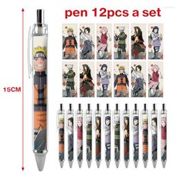 12-Piece Kawaii Ninja Ballpoint Pens Retractable Cute Ball Pen School Office Writing Supplies Stationery Gift