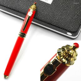 Jinhao Red & Golden Ancient China Style Metal Roller Ball Pen Professional Writing JRP013