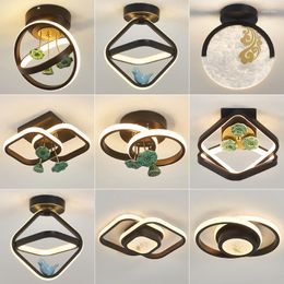 Ceiling Lights Small Lamp Corridor Entrance Lotus Balcony Decoration Lamps