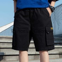 Men's Shorts Mens Shorts Casual Streetwear Cotton Strainght Drawstring Solid Homme With Big Pockets Fashion Brand Men Clothes x0713 X0713