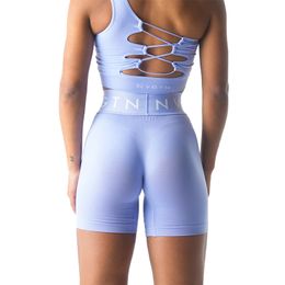 Yoga Outfit Nvgtn Sport Seamless Shorts Spandex Woman Fitness Elastic Breathable Hiplifting Leisure Sports Running 230712