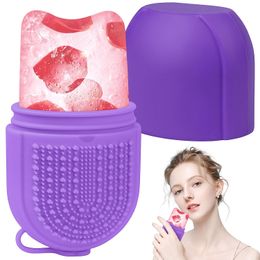 Beauty Ice Roller for Face and Eye Silicone Ice Mold Facial Ice Roller Skin Care Tool for Eye Relieve Tensions Reduce Puffiness Anti Aging SPA