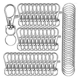 Keychains Crafting 120 Pcs For KEY Rings Swivel Lobster Claw Clasps Making Accessories Fastener Hook Bracelets Gift Family Fri