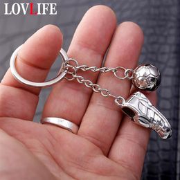 Football Shoes Keychain Metal Key Chain Car Keyring Fashion Key Pendant Bag hanging for Men World Cup KeyChains for Fans Gifts341Q