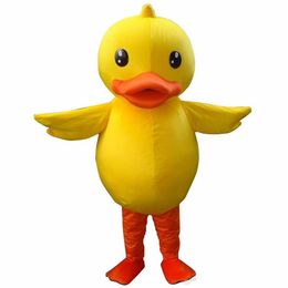 2018 High quality of the yellow duck mascot costume adult duck mascot 231t